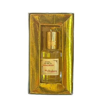 10 ml Sandelholz Ölparfüm in goldener Geschenkverpackung