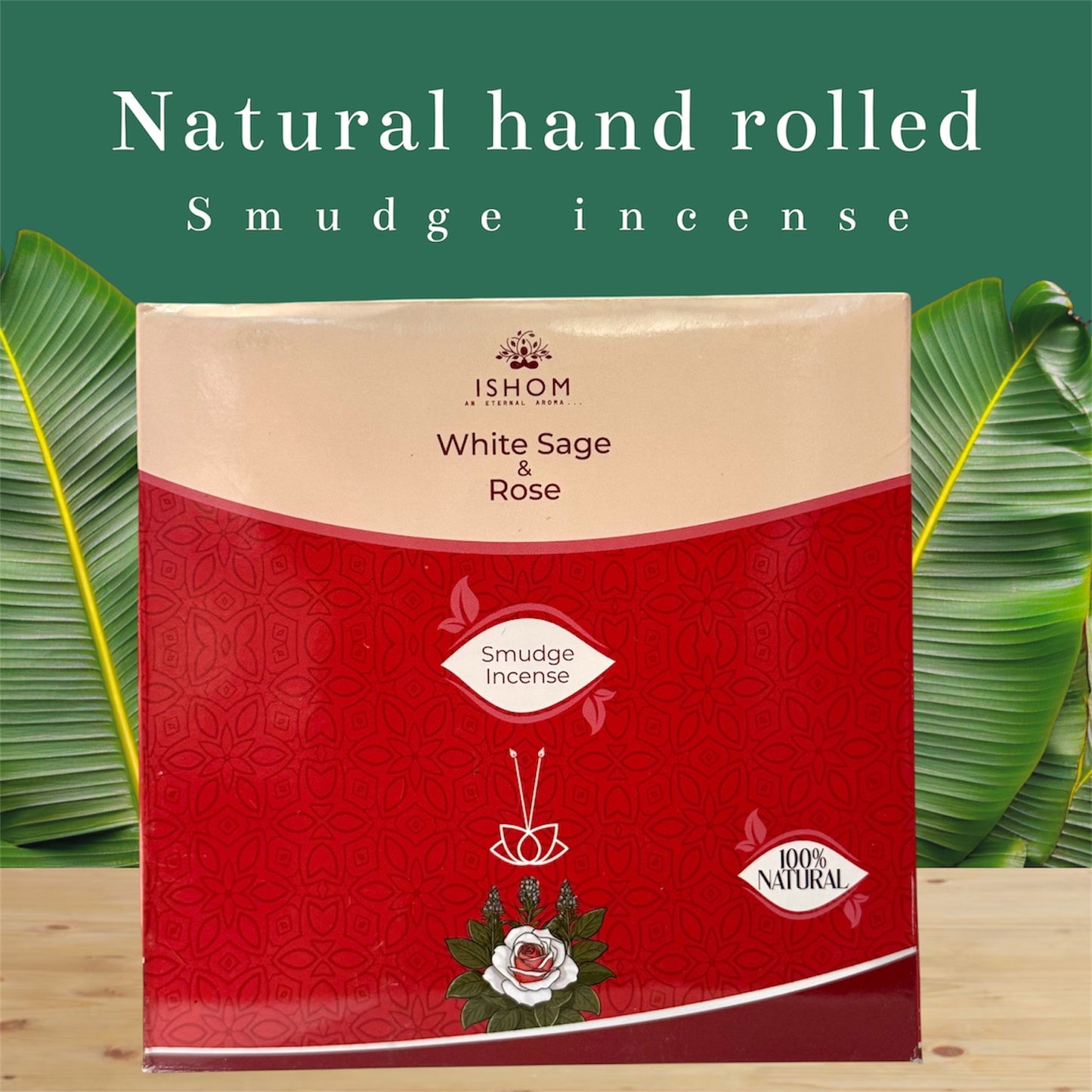 Weißer Salbei Räucherstäbchen Nahaufnahme – Natürliche Inhaltsstoffe