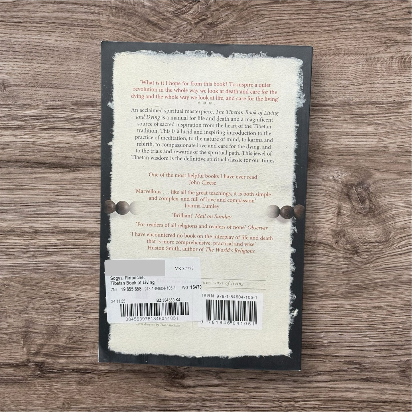 Das tibetische Buch vom Leben und vom Sterben -auf Deutsch und Englisch vom Sogyal Rinpoche Bestseller