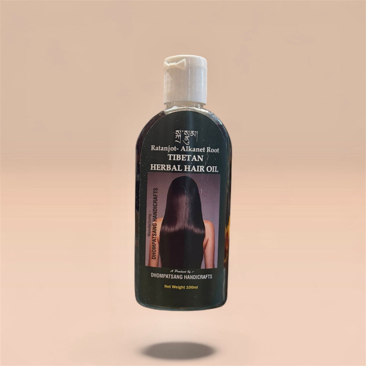 Flasche Ratanjot Tibetan Herbal Hair Oil von Dhompatsang Handicrafts