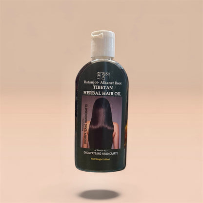 Flasche Ratanjot Tibetan Herbal Hair Oil von Dhompatsang Handicrafts