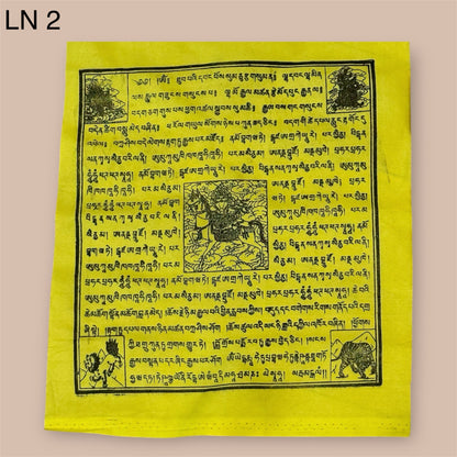 Tibetische Gebetsfahnen, Lungta in verschiedene Größen
Gebetsfahnen – Traditionelle Inspiration für Harmonie und Frieden